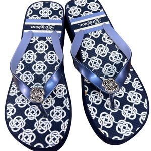 Brighton Women's Navy and White Sandals